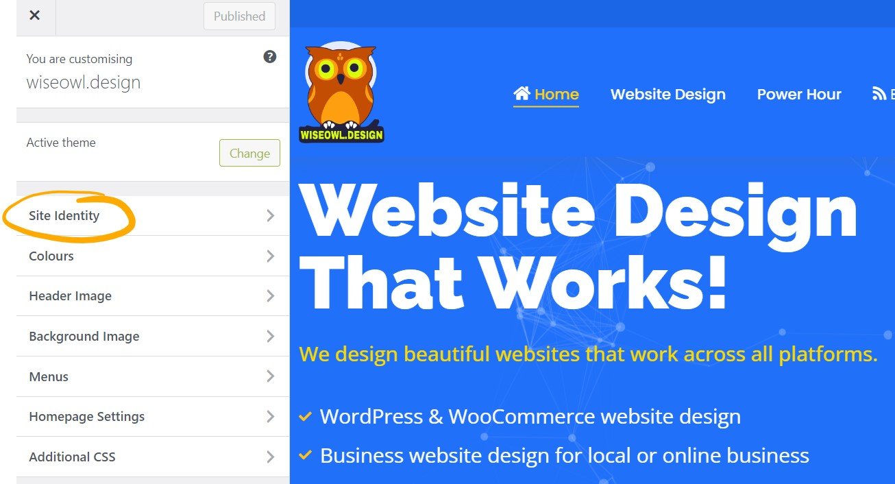 Step 2 - Site Identity